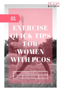 Exercise Quick Tips for Women with PCOS Pinnable Graphic
